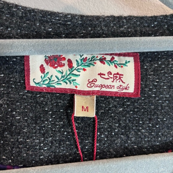 SISSY ME Sz M (estimated) Jacket Zipper Closure Contrasting Lining Asymmetrical - Picture 2 of 12